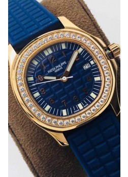Patek Philippe Aquanaut 5067A Reloj Réplica Suizo en Oro Amarillo Dial Azul - 35MM