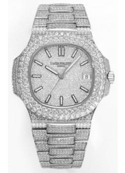 Patek Philippe Nautilus 5711/A Reloj Réplica Suizo a Espejo 1:1 Acero 904L Caja Diamantes