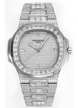 Patek Philippe Nautilus 5711/A Reloj Réplica Suizo a Espejo 1:1 Acero 904L Caja Diamantes