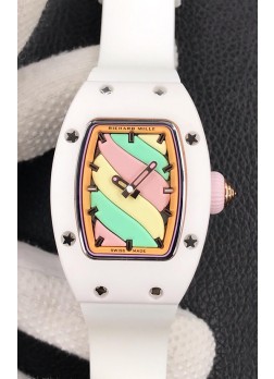 Richard Mille RM-07 Bon Bon Cerámica Blanca Reloj Réplica Suizo Ladies 1:1