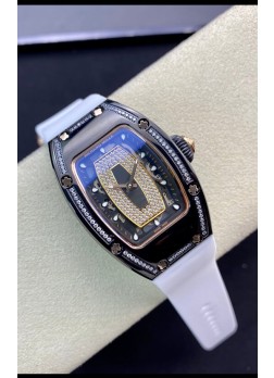 Richard Mille RM-07-01 Dial Diamantes Céramica Negra Ladies Reloj Rélica Suizo 1:1