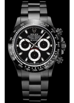Rolex Daytona Blaken Réplica Suiza a Espejo 1:1 Dial Negro Movimiento Cal.4130 (CON CAJA) 