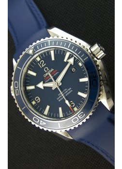 Omega Seamaster Planet Ocean Swiss Correa Azul Réplica 45MM 1:1 Ultimate Edition Watch 