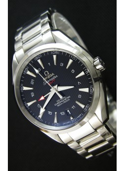 Omega Seamaster Aqua Terra GMT 150M 43MM Réplica a Espejo 1:1 Dial Negro