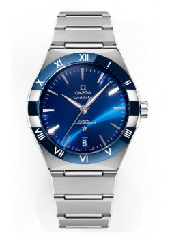 Omega Co-Axial Constellation Acero Inoxidable Dial Azul Réplica Espejo 1:1 41MM
