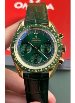 Omega Speedmaster Moonwatch Co-Axial Chronograph Dial Verde 42MM Reloj Réplica Espejo 1:1