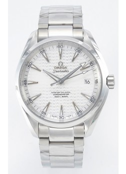 Omega Aqua Terra 150M Dial Blanco Caja Acero 904L Réplica Espejo 1:1 41MM 