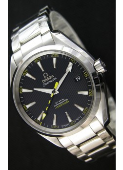 Omega Master Co-Axial Aqua Terra 15,000 Gauss Dial Negro Réplica a Espejo 1:1