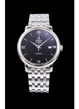 Omega De Ville Prestige Co-Axial 36.8MM Black Dial 1:1 Swiss Mirror Replica Watch 