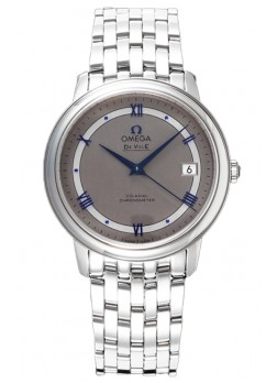 Omega De Ville Co-Axial Chronometer 36.8MM Reloj Réplica Suizo en Dial Gris Oscuro