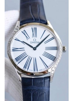 Omega De Ville Tresor Edition Cuarzo Suizo Watch 36MM Caja Acero Dial Blanco
