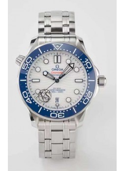Omega Seamaster 300M Co-Axial Master Cronómetro Azul/Blanco Reloj Réplica Suizo a espejo 1:1