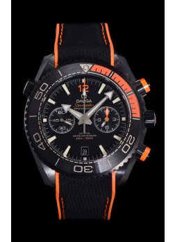 Omega Super Clone Planet Ocean 600M Cronógrafo Cerámica Negra Reloj Réplica
