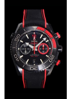 Omega Super Clone Planet Ocean 600M Cronógrafo Cerámica Negra Reloj Réplica