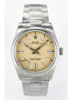 Rolex Oyster Perpetual Super Clone REF#126000 36MM Dial Beige Réplica Suiza