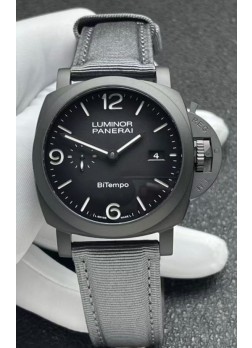 Panerai Luminor Super Clone PAM1467 Bi-Tempo Titanium Watch 42MM