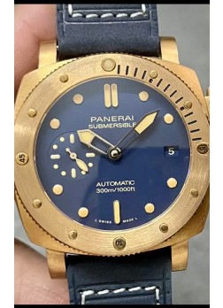 Panerai Submersible PAM01074 Edición Blue Abisso Reloj Réplica Espejo 1:1 Dial Azul 42MM