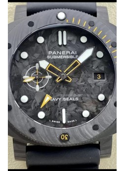 Panerai Submersible PAM01324 Edición Carbotech GMT Navy Seals Reloj Réplica Espejo 1:1 44MM