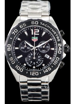 Tag Heuer Formula 1 Chronograph Reloj Réplica de Cuarzo Suizo Dial Negro