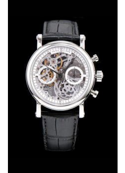Patek Philippe Complications Skeleton Chronograph Watch in 904L Steel Case