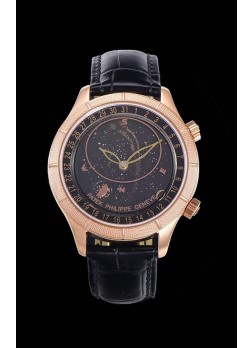 Patek Philippe 6102R Grand Compilations Reloj Réplica Suizo a Cuerda Manual - Bisel Resistente Dial Negro