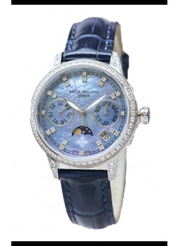Patek Philippe Grand Complications Ladies First Perpetual Calendaer Caja Acero Reloj Réplica Suiza