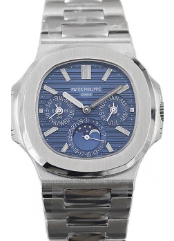 Patek Philippe Nautilus 5740 Perpetual Calendar Acero Inoxidable Dial Azul Reloj Réplica Suiza 