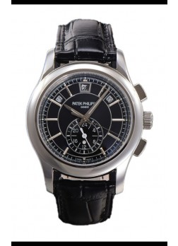 Patek Philippe 5205 Complications Moonphase Dial NegroReloj Réplica Suiza Espejo 1:1