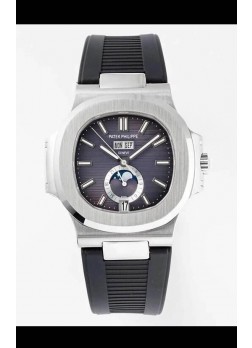 Patek Philippe Nautilus 5726A Reloj Réplica Espejo 1:1 Dial Azul Correa de Goma
