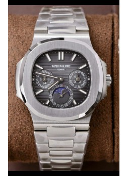 Patek Philippe Nautilus 5740 Perpetual Calendar Reloj Réplica Suizo Dial Acero Inoxidable Gris