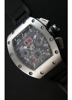 Richard Mille RM011-FM Felipe Massa Caja de Titanio de una sola Pieza en Correa Negra