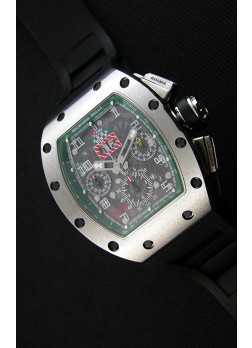 Richard Mille RM011-FM Felipe Massa Caja de Titanio de una sola Pieza en Correa Negra