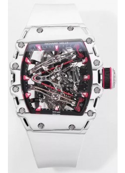 Richard Mille RM38-02 Carbono Blanco Bubba Watson Nylon Blanco Tourbillon Movement Réplica Espejo 1:1