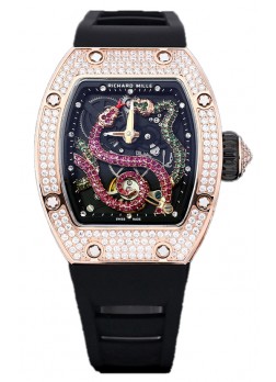 Richard Mille RM26-01 Reloj Dial Serpent chapado en Oro Rosado en Movimiento Suizo Automático