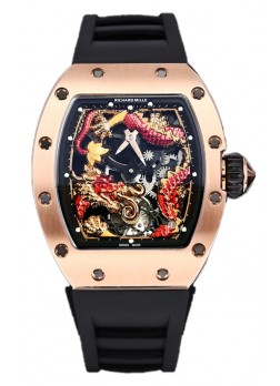 Richard Mille RM057 Dragon Dial Reloj Oro Rosado en Movimiento Suizo Automático