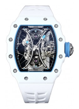 Richard Mille RM53-01 Pablo Mac Donough Caja TPT Blanca Correa Goma Blanca Reloj Réplica Suiza