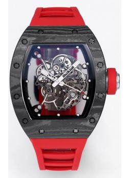 Richard Mille RM055 Caja Carbono Negro Reloj Superclone 1:1 Genuino Tourbillon