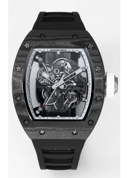Richard Mille RM055 Caja Carbono Negro Reloj Superclone 1:1 Genuino Tourbillon