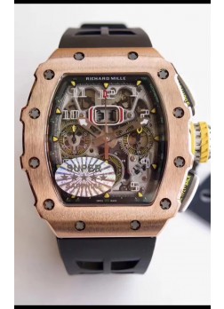 Richard Mille RM011-03 Felipe Massa Calidad Espejo 1:1 Caja de Titanio Ligero de una Pieza