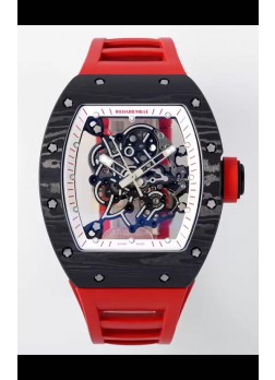 Richard Mille RM055 Caja Carbono Negro Reloj Superclone 1:1 Genuino Tourbillon