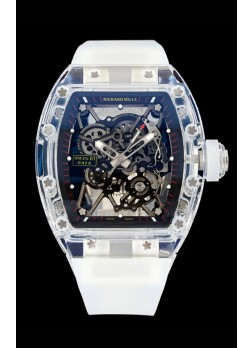 Richard Mille RM35-01 Caja Zafiros Transparentes Con Tourbillon Genuino Reloj Super Clone