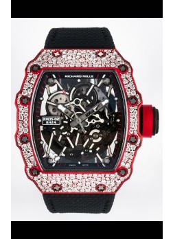 Richard Mille 035-02 Red NTPT Movimiento Real Vaucher Reloj Super Clone