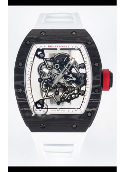 Richard Mille RM055 Negro NTPT Reloj con Movimiento Auténtico Vaucher Réplica Super