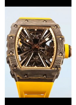 Richard Mille RM12-01 Caja de Fibra de Carbono Genuino Movimiento Tourbillon Reloj Réplica a Espejo 1:1