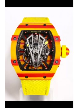 Richard Mille RM27-03 Rafael Nadal Genuino Movimiento Tourbillon Reloj Réplica a Espejo 1:1