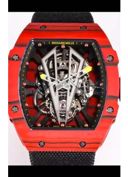 Richard Mille RM27-03 Rafael Nadal Genuino Movimiento Tourbillon Reloj Réplica a Espejo 1:1