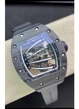 Richard Mille RM59-01 Genuino Movimiento Tourbillon en Caja de Carbono NTPT Negro