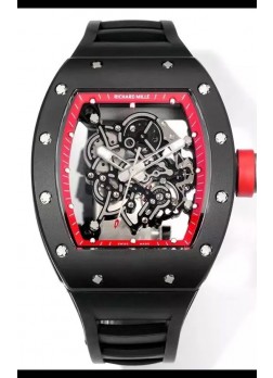 Richard Mille Super Clone RM055 Caja Cerámica con Reloj Genuino Tourbillon