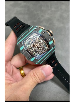 Richard Mille RM11-03 Carbono Forjado Casing 1:1 Calidad Espejo Reloj Réplica Suizo