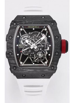 Richard Mille RM35-01 Rafael Nadal Caja de Fibra de Carbono con Genuino Tourbillon Reloj Super clone
